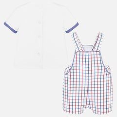 1664 Red white and blue Overalls Set