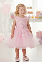 3D Floral Tulle Dress 9125