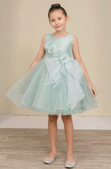 Rose Applique Kids Dress 9128