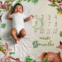 Cutie Captures Woodland Milestone Blanket